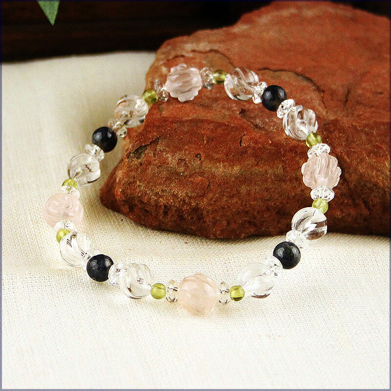 パワーストーン パワーストーン ブレスレット レディース メンズ 天然石 ローズクォーツ サファイア ペリドット カット水晶 クォーツ【恋愛運】【健康運】【家庭運】【厄除け】 開運 プレゼント2025 巳年 令和7年 蛇 へび
