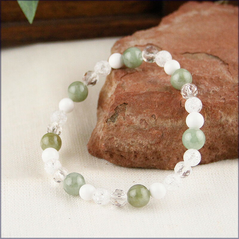 パワーストーン パワーストーン ブレスレット レディース メンズ 天然石 本翡翠 ジェイド ひすい ホワイトオニキス カット水晶 クォーツ【恋愛運】【厄除け】 2026