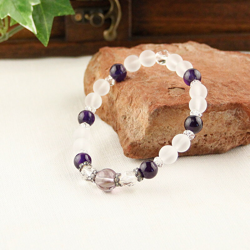 パワーストーンブレス パワーストーン ブレスレット レディース メンズ 天然石 アメジスト 水晶 クォーツ【恋愛運】【健康運】【厄除け】ブレス アクセサリー アクセ 開運 ファッション プレゼント 2025 巳年 令和7年 蛇 へび