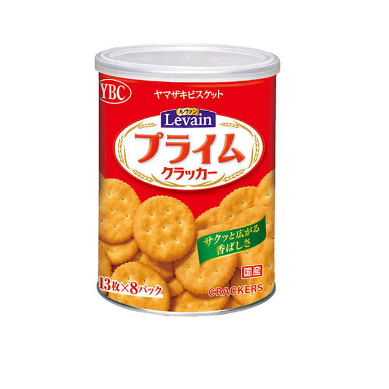 ヤマザキビスケット ルヴァンプライム スナック 保存缶 L1缶 (13枚×8包) 賞味期限：2029年05月 (防災備蓄の倉庫番 災害対策本舗)のサムネイル