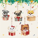 【7-15日!15%OFFクーポン配布中】送料無料 刺繍キット5D ダイヤモンドアート キーホルダー 5枚セット キット 初心者 ダイヤモンドペインティングイン...
