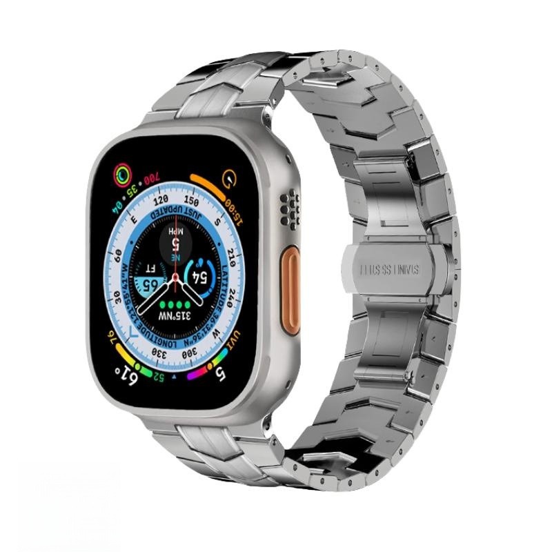 【14-21日！15%OFFクーポン配布中】送料無料 Apple Watch 9 チタン合金 バンド Apple Watch チタン合金 バンド Apple Watch SE Apple Watch series 7 6 5 4 45mm 交換用バンドWatchUltra 49mm apple watch 8 7 42mm カバーバンド プレゼント レザー メンズ 高級感