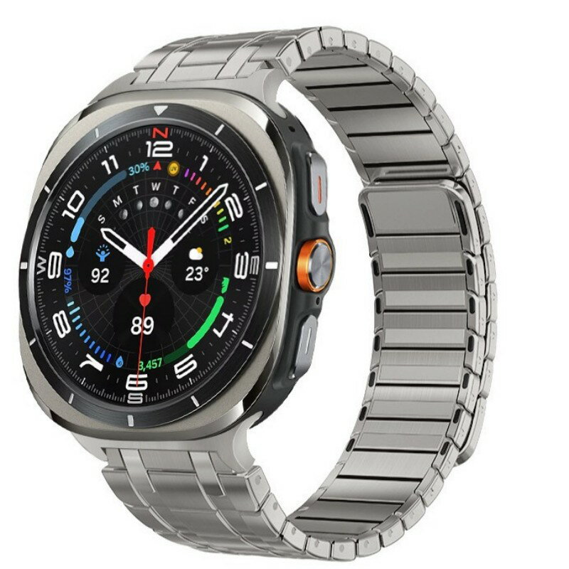 【クーポン利用で10%OFF】送料無料 galaxy Watch7 Ultra ステンレス 交換用 バンド ステンレスバンド プレゼント レザー メンズ galaxy watch 47mm ステンレス バンド galaxy watch 7 Ultra の改造 バンド 磁気吸着 バンド