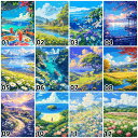 送料無料 数字油絵 人気オリジナルデザイン 父の日 油絵塗り絵 フレーム付 風景 ボトルシップ 大人の塗り絵 数字塗り絵 数字絵 ギフト 壁飾り 絵画 インテリ...