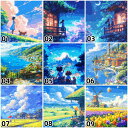 送料無料 数字油絵 人気オリジナルデザイン 父の日 油絵塗り絵 フレーム付 風景 ボトルシップ 大人の塗り絵 風景画 数字塗り絵 40x50cm 数字絵 ギフト...