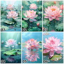送料無料 数字油絵 人気オリジナルデザイン 父の日 油絵塗り絵 フレーム付 ハスの花 ボトルシップ 大人の塗り絵 風景画 数字塗り絵 40x50cm 数字絵 ギ...