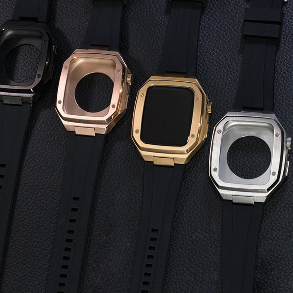 【24-30日！16%OFFクーポン配布中】送料無料 apple watch7/8 /9バンド ステンレス Apple Watch series 7 ステンレス バン 40/41mm Apple Watch SE Apple Watch バンド apple watchS7/S8 /5/6/7 一体型 交換用バンド ステンレス カバーバンド 44mm 45mm