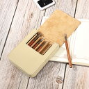 【 クーポン利用で10%OFF! 】送料無料 本革万年筆 ペンケース 6本差し 本革 ペン本シンプル おしゃれ コンパクト 軽い 小さめ スリム 筆箱 ふで箱 ...
