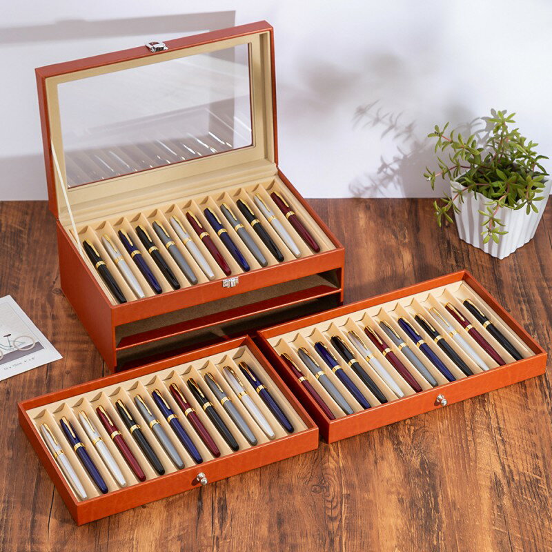 【20-30日!15%OFFクーポン配布中】送料無料 ペンケース 大容量 36本収納 筆箱 万年筆 収納 ボールペンケース 36本対応 筆袋 固定位置 万年筆入...