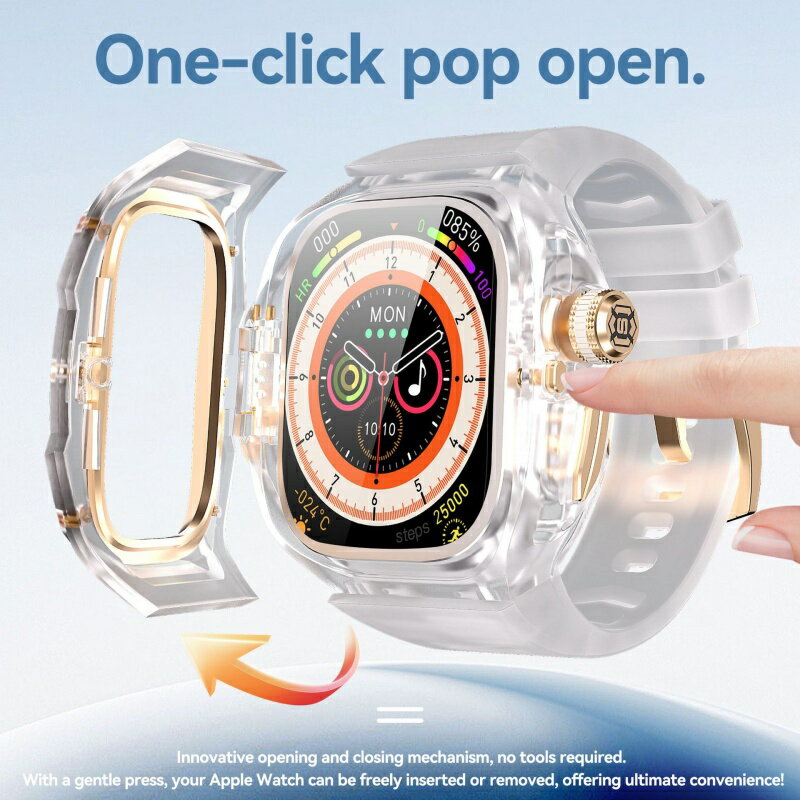 【10%OFFクーポン配布中】送料無料 アップルウォッチ ウルトラケース 高級 カバー Apple Watch Ultra2 バンド 一体型 交換用バンド 49mm Apple Watch Ultra 3 一体型バンド Apple Watch Ultra 49mm レザー スマートウォッチアクセサリー 贈り物