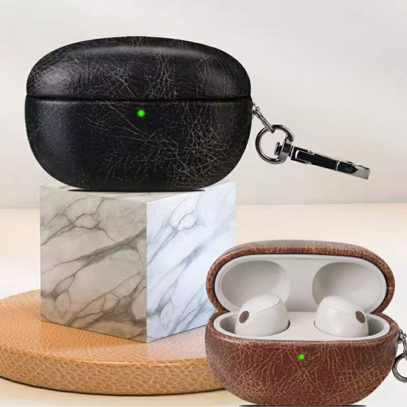 【クーポン利用で10%OFF 】送料無料 Sony ソニー WF-1000xm5 本革 ケース かわいい 防塵 耐衝撃 キズ防止 イヤホンカバー 紛失防止 ワイヤレス充電対応 指紋防止 WF-1000XM5 用 携帯便利 イヤホンケース(2)