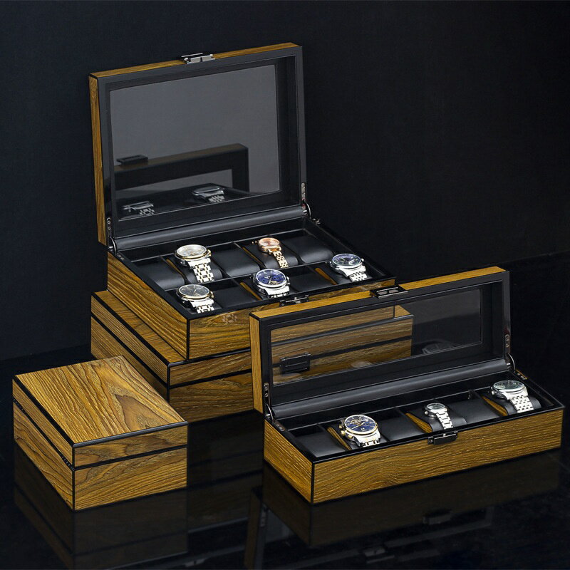 【クーポン利用で10%OFF】 送料無料 時計ケース 6本木製 1本/12本腕時計収納 コレクションケース 高級..