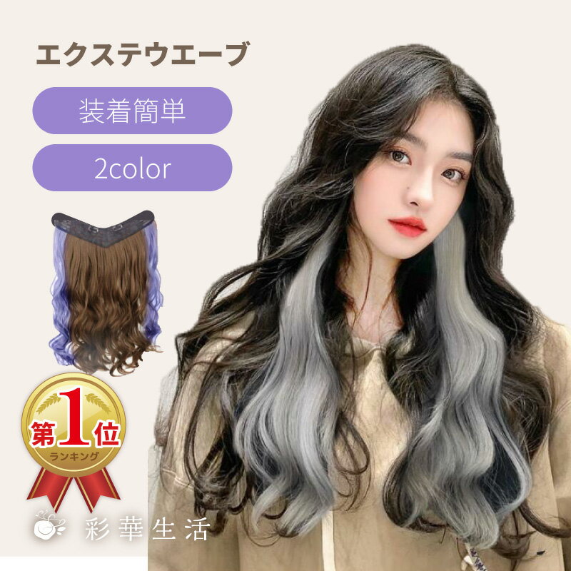 1000円ポッキリ 送料無料 エクステ ウエーブ エクステ ウィッグ パーマ インナーカラー 簡単 クリップ ブラウン ブルー グレー アッシュグレー ワンタッチ ウエーブ カール ゆるカール ロング 自然 カラー 部分 エクステンション クリスマス かつら カツラ 黒髪 茶髪