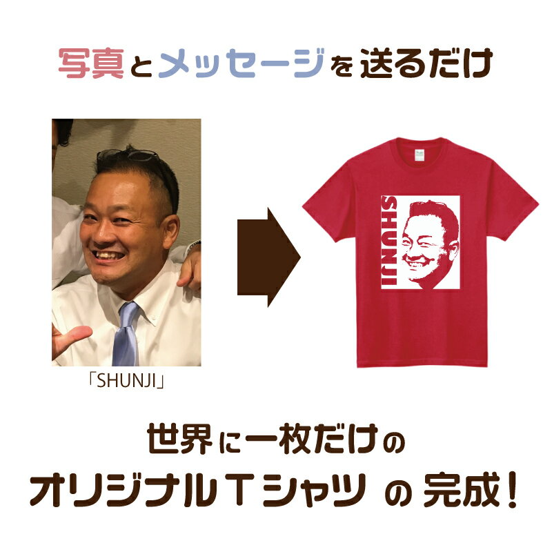 似顔絵が簡単に作れる！ハローエンジェル オリジナルTシャツ【送料無料 写真 イラスト 還暦 古希 喜寿 傘寿 米寿 紀寿 お祝い 簡単オーダー かわいい おしゃれ かっこいい 男性 女性 プレゼント 名前 面白い 贈り物 赤 ちゃんちゃんこ 敬老の日