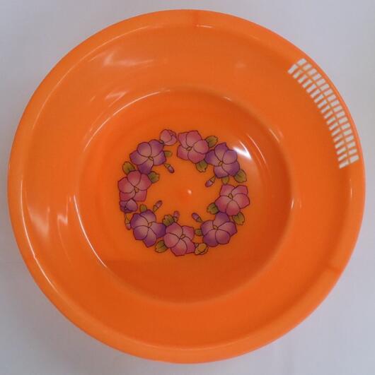レトロな洗い桶 オレンジ（在庫品のためワケあり）*