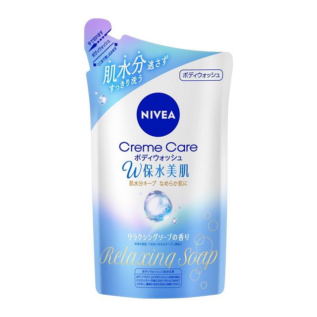 Rakuten - ニベア クリームケア ボディウォッシュ W保水美肌 リラクシングソープの香り 詰替用 350ml