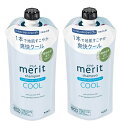 【送料込/2個セット】メリット リンスのいらないシャンプー クールタイプ つめかえ用 320ml ×2袋