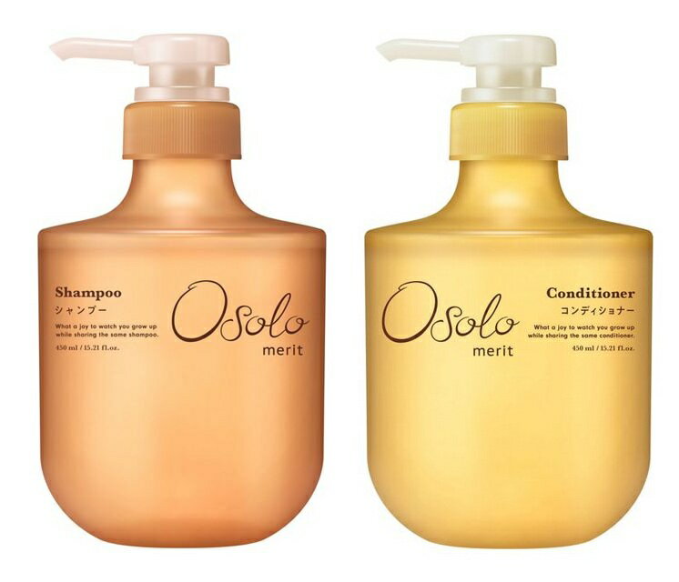 【SP+CDセット】*メリットオソロ シャンプー + コンディショナー 本体 450ml ×各1本