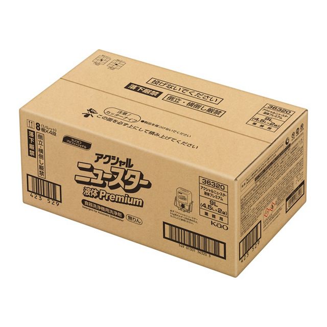 【送料込】花王プロ アクシャル ニュースター 液体プレミアム 4.5L×2(9L)
