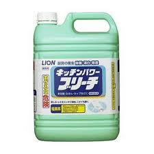 【送料込/3個セット】ライオン　業務用　キッチンパワーブリーチ　5kg×3本　厨房用塩素系漂白剤