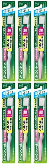 【送料込×6本】花王 ディープクリーンハブラシ レギュラー ふつう×6本