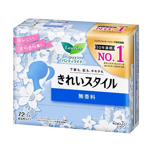 【送料込】ロリエ きれいスタイル 無香料 72個入 × 24パック
