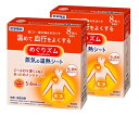 【送料込/2個セット】花王 めぐりズム 蒸気の温熱シート 肌に直接貼るタイプ 8枚 ×2個