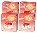 【送料込/4個セット】めぐりズム 蒸気でじんわりスチーム 足パック 無香料 6枚 ×4個(4)