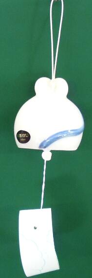 風鈴 陶器製風鈴 ネズミ(在庫品のためワケあり)*