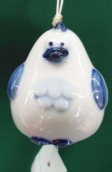 風鈴 陶器製風鈴 トリ（在庫品のためワケあり）*