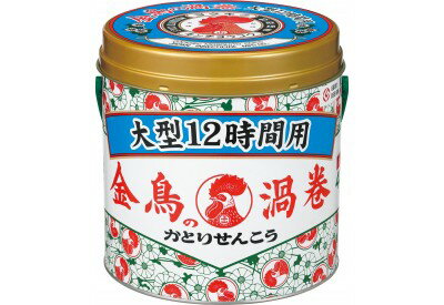 【送料込/12個セット】金鳥の渦巻 大型 12時間用 40巻 ×12缶