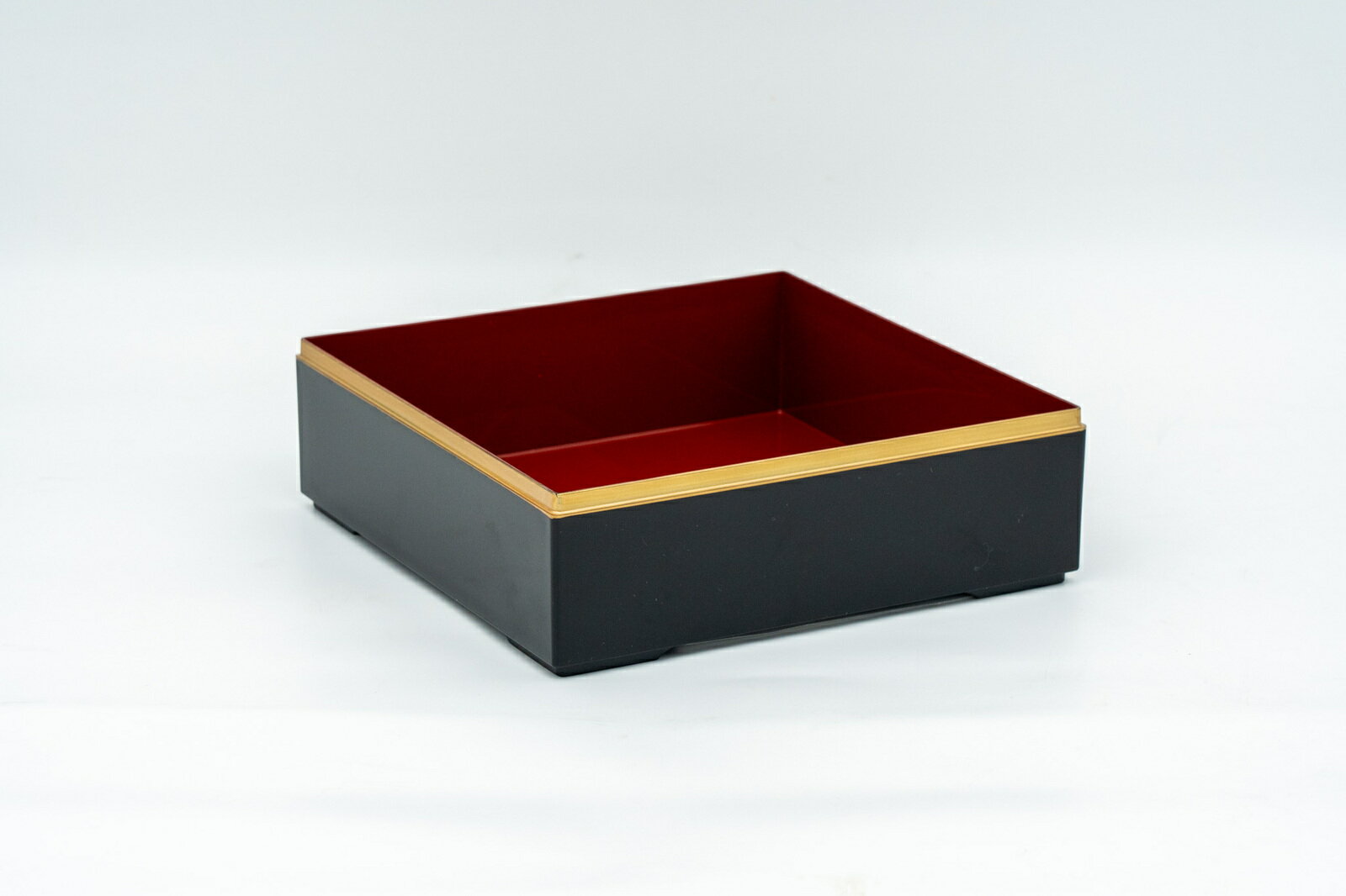 6.5寸校倉重箱 黒内朱 流扇 1段セット 【...の紹介画像3