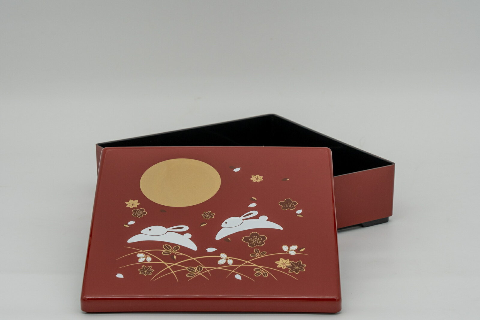 21年最新海外 お正月のおせち料理を詰めたり お花見 運動会のお弁当容器にどうぞ 蓋付１段セット うさぎ 6 5寸角重箱