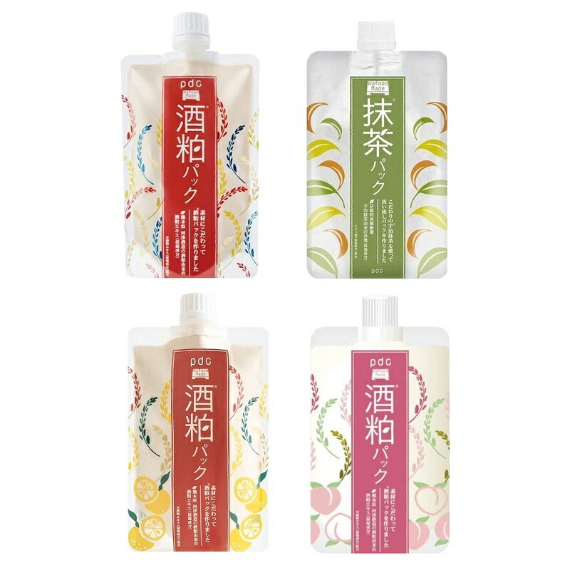 ワフードメイド 洗い流しパック 170g 酒粕 抹茶 桃 柚子 (1袋) pdcのサムネイル