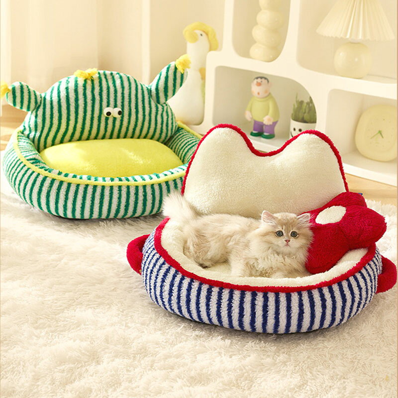 Rakuten - 【送料無料】ペットベッド ペットマット 秋冬 防寒 ネコベッド 猫 犬 小動物 猫マット 犬マット 猫ベッド 犬ベッド 高反発スポンジマット ペットマット 寝床 可愛い シンプル インテリア 健康睡眠 洗える