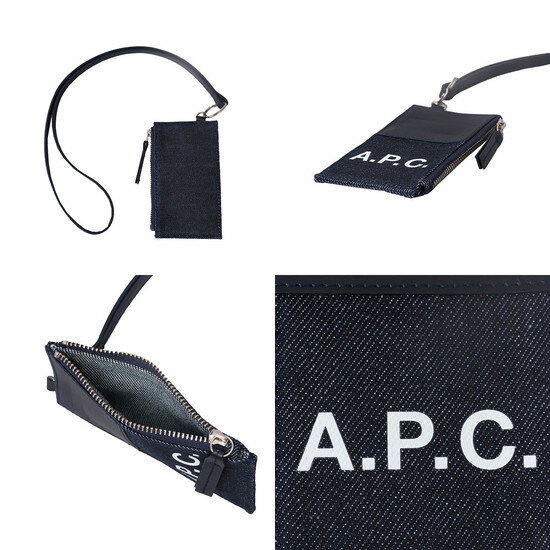 A.P.C. カードホルダー アーペーセー M63527 CODDP IAK ブラック ネイビー 2