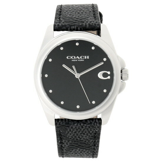 コーチ COACH 腕時計 レディース グレイソン 14504112 シグネチャーC 36mm ブラック/シルバー WATCH GREYSON