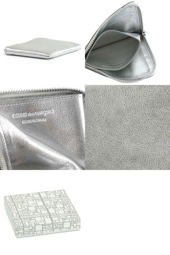 コムデギャルソン コインケース ミニ財布 COMME des GARCONS ゴールドアンドシルバー SA3100G シルバー