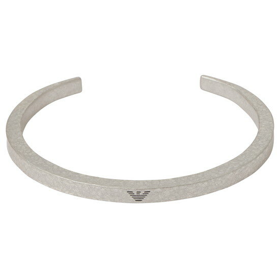 エンポリオアルマーニ ブレスレット メンズ エンポリオアルマーニ EMPORIO ARMANI バングル メンズ アクセサリー SILVER TONE STAINLESS STEEL CUFF BRACELET EGS3039040 シルバー