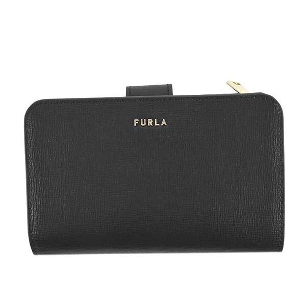 フルラ 二つ折り財布 バビロン Mサイズ FURLA BABYLON M COMPACT WALLET PCX9UNO B30000 O60 ブラック