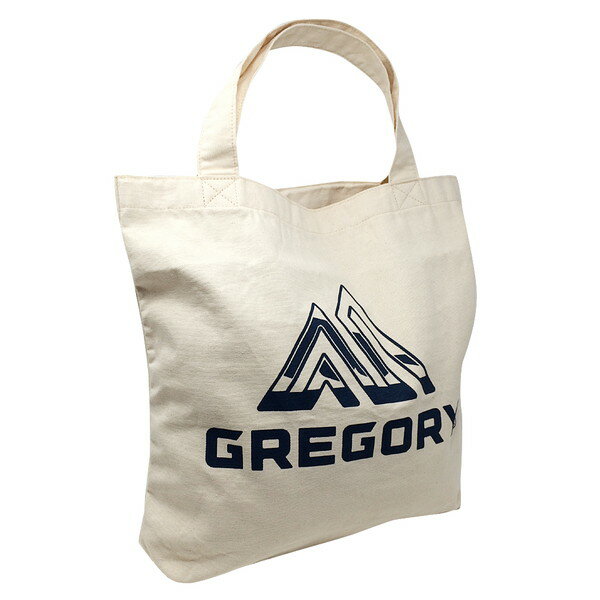 【ネコポス可280円】グレゴリー トートバッグ GREGORY BAG COTTON CANVAS TOTE 130300 ナチュラル ブルーロゴ