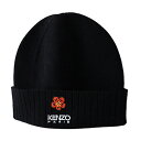 KENZO ケンゾー ニットキャップ レディース メンズ ニット帽 BEANIE FD68BU191KWB 99J ブラック