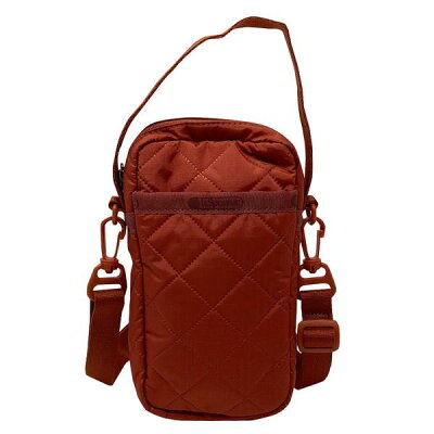 レスポートサック スマホショルダー レディース ミニバッグ スマホケース LESPORTSAC MINI PHONE CROSSBODY 3505 M219 CINNEBAR DEBOSS シナバーデボス