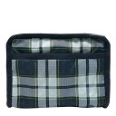 レスポートサック ポーチ LESPORTSAC レスポ TECH ORGANIZER 3819 U298 DEEP BLUE TARTAN ディープブルータータン