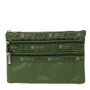 【ネコポス出荷】レスポートサック ポーチ ジップポーチ LESPORTSAC レスポ 3-ZIP COSMETIC 7158 C439 OLIVE オリーブ