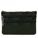 【クリックポスト出荷】レスポートサック ポーチ ダークオリーブ 7158 ジップポーチ LESPORTSAC レスポ 3-ZIP COSMETIC 7158 LA60 DARK OLIVE ダークオリーブ(4)