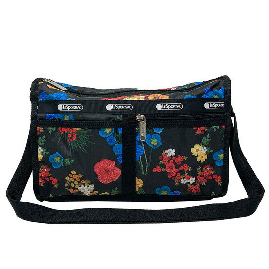 レスポートサック ショルダーバッグ 斜めがけ LESPORTSAC DELUXE SHOULDER SATCHEL 7519 E477 FORGET ME NOT フォゲットミーノット