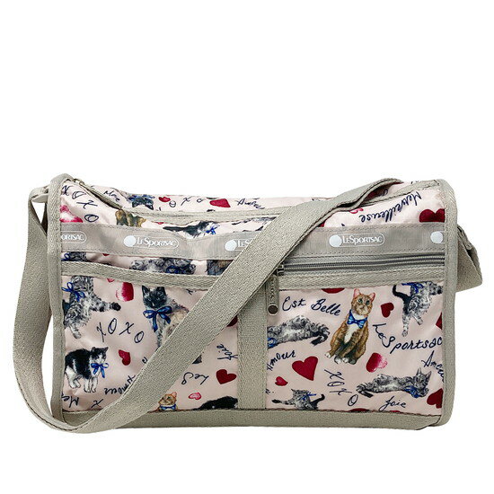 レスポートサック ショルダーバッグ 斜めがけ LESPORTSAC DELUXE SHOULDER SATCHEL 7519 E479 AMOUR HEART アムールハート