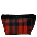 レスポートサック ミニポーチ レディース LESPORTSAC レスポ SMALL SLOAN COSMETIC 2724 E944 RED TARTAN レッドタータン