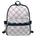 レスポートサック バックパック 黒 レディース リュックサック LESPORTSAC レスポ ルートバックパック 3747 E839 MODERN TATTERSALL モダンタッターソール(4)
